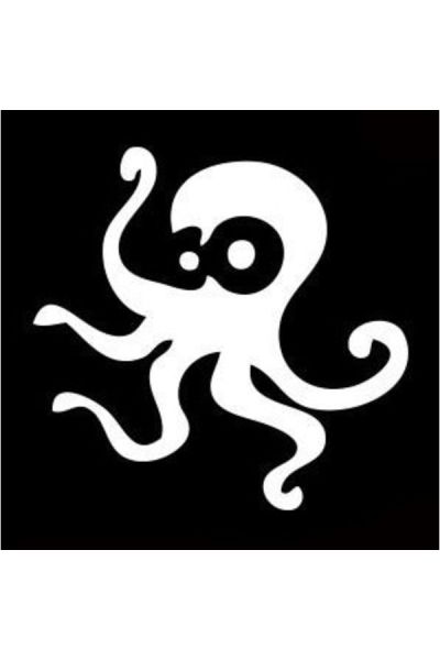 Glittertattoo Stencil Octopus (5 pack)