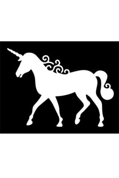 Glittertattoo Stencil Unicorn Swirl (5 pack)
