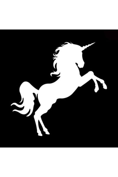 Glittertattoo Stencil Mythical Unicorn (5 pack)
