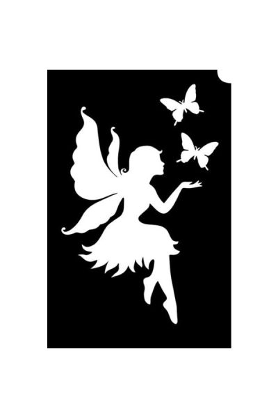 Glittertattoo Stencil Fairy Butterfly  (5 pack)