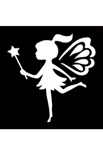 Glittertattoo Stencil Pretty Fairy  (5 pack)