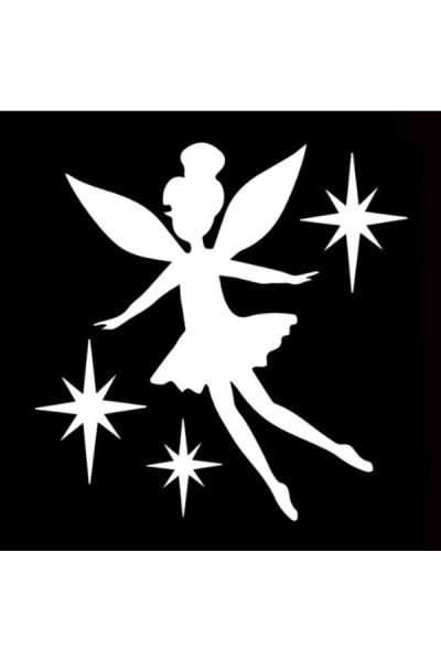 Glittertattoo Stencil Whimsical Fairy  (5 pack)