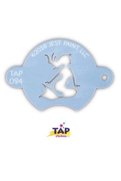 Tap Schmink Stencil Sunbathing Mermaid