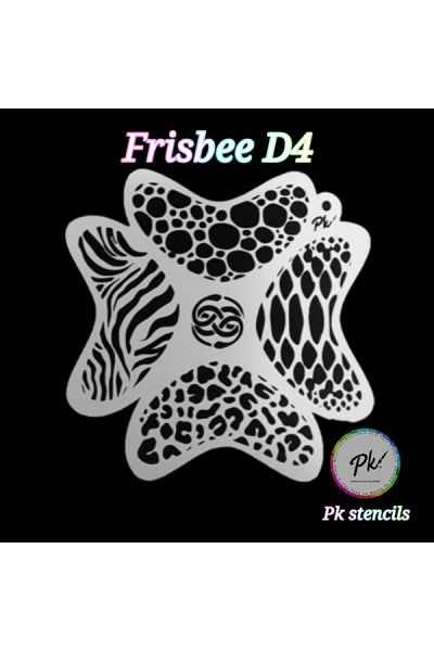 Frisbee Facepaintingstencil D4