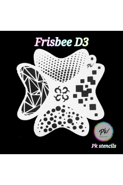 Frisbee Facepaintingstencil D3