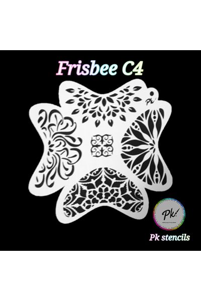 Frisbee Facepaintingstencil C4
