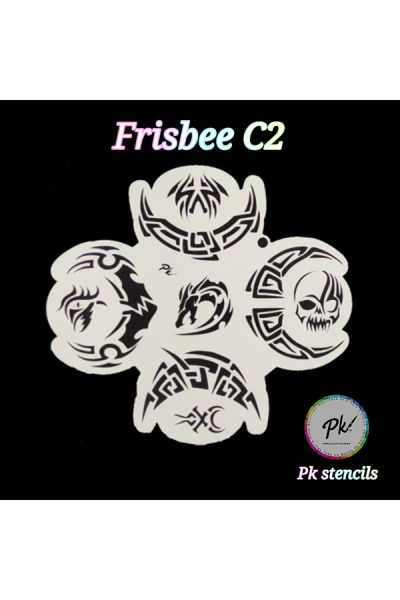 Frisbee Facepaintingstencil C2