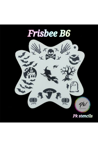 Frisbee Facepaintingstencil B6