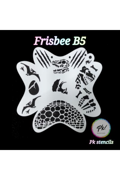 Frisbee Facepaintingstencil B5