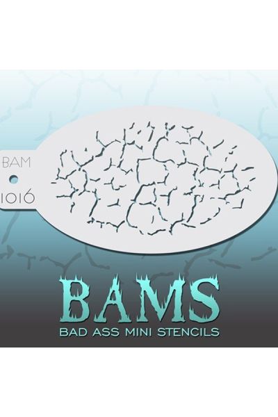 Bad Ass Bams FacePaint Stencil 1016