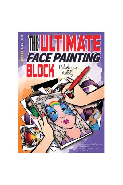 “The ultimate face painting practice block. Children's Edition