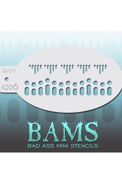 Bad Ass Bams FacePaint Stencil 1026