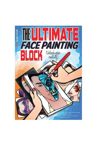 “The ultimate face painting practice block. Adult Edition