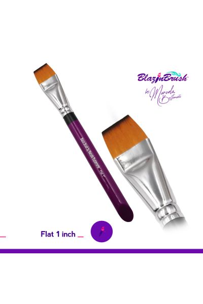 Marcela Bustamante Blazin Brush Flat 1 Inch