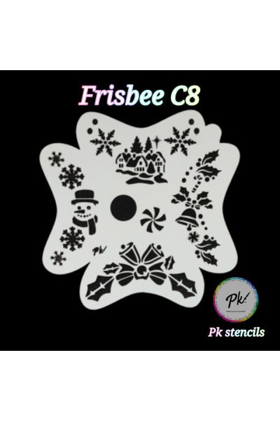 Frisbee Facepaintingstencil C8