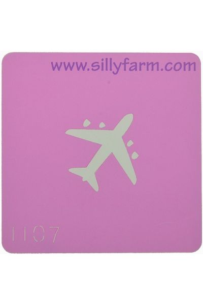 Facepaint Stencil Sillyfarm Plane