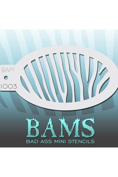 Bad Ass Bams FacePaint Stencil 1003