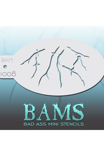 Bad Ass Bams FacePaint Stencil 1008