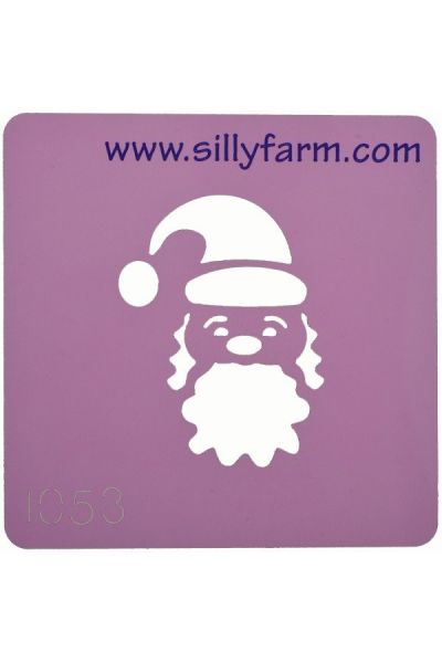 Facepaint Stencil Sillyfarm Santa