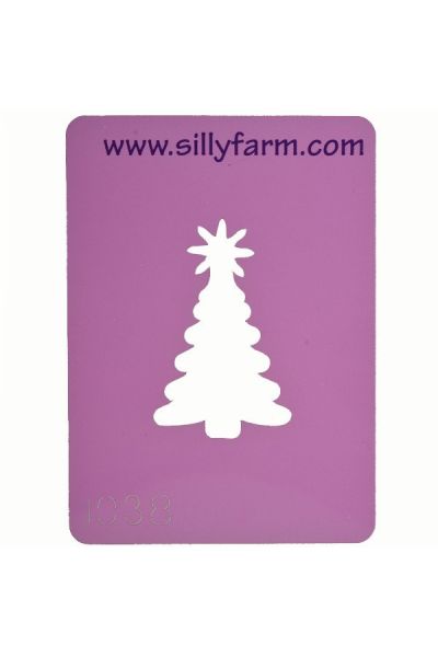 Facepaint Stencil Sillyfarm Christmas Tree