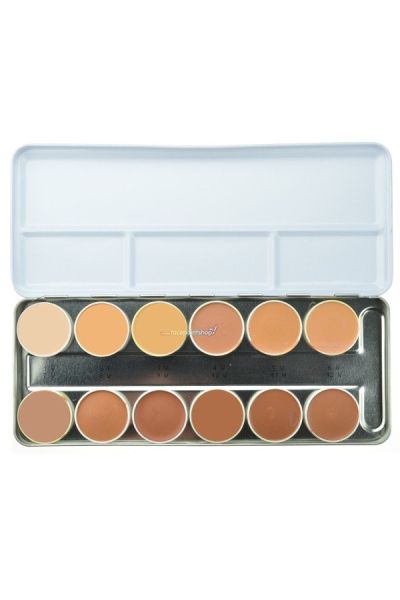 Kryolan Rubber Mask Grease Palette 12 Colors