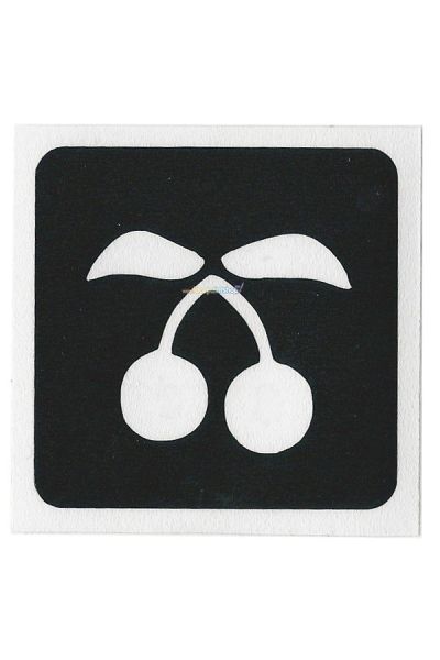 Glittertattoo Stencil Cherry (5 pack)