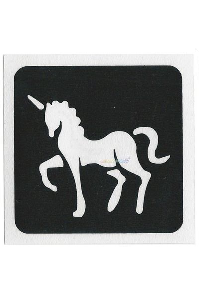 Glittertattoo Stencil Unicorn (5 pack)