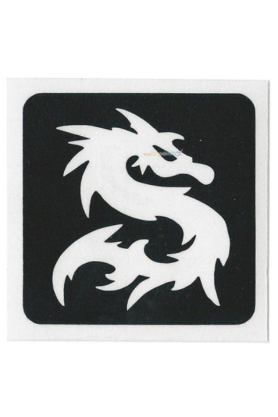 Glittertattoo Stencil Dragon (5 pack)