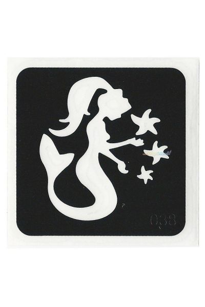Glittertattoo Stencil Mermaid (5 pack) 