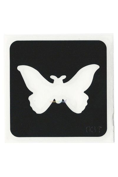 Glittertattoo Stencil Butterfly (5 pack)