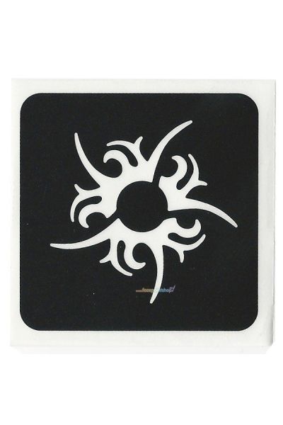 Glitter tattoo Stencil Tribal Swirl (5 pack)