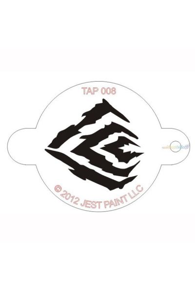 Tap Facepaint Stencil Tiger Stripes