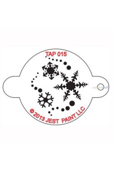 Tap Facepaint Stencil Snowflakes