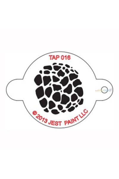 Tap Facepaint Stencil Organic Scales