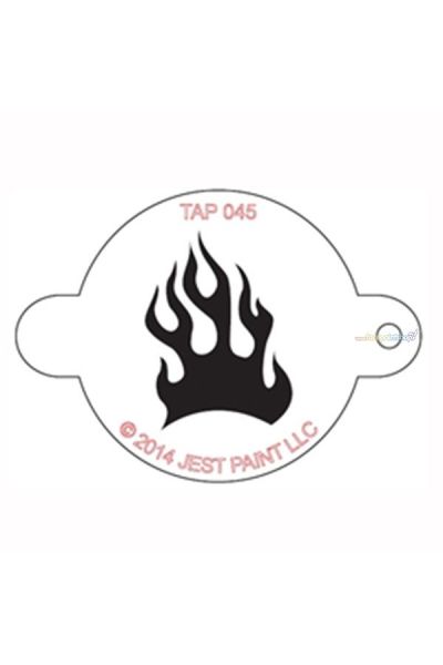 Tap Schmink Sjabloon Fire Flame