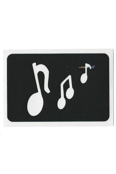 Glittertattoo Stencil Cascading Notes (5 pack)