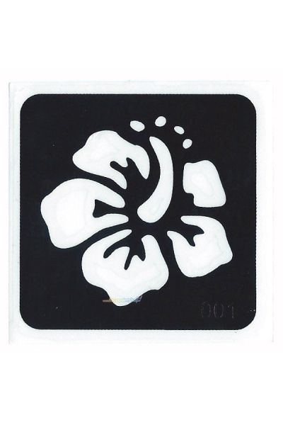 Glittertattoo Stencil Hibiscus (5 pack)