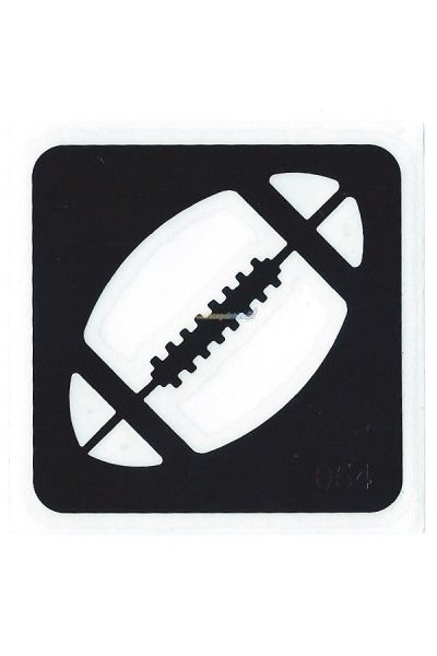 Glittertattoo Stencil Footbal (5 pack)