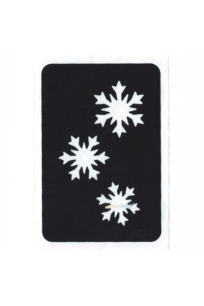 Glittertattoo Stencil Cascading Snowflakes (5 pack)