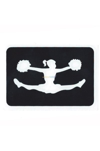 Glittertattoo Stencil Cheerleader (5 pack)