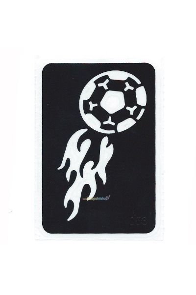 Glittertattoo Stencil Soccer Flames (5 pack)