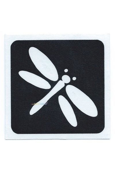 Glittertattoo Stencil Dragonfly (5 pack)