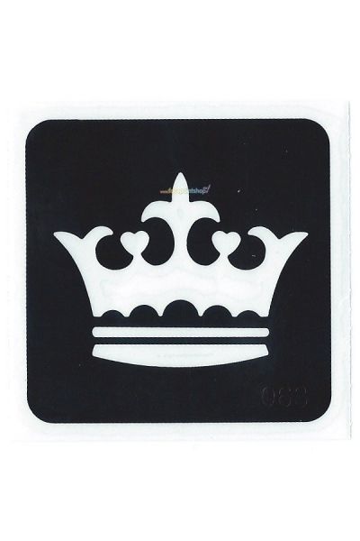 Glittertattoo Stencil Royal Crown (5 pack)