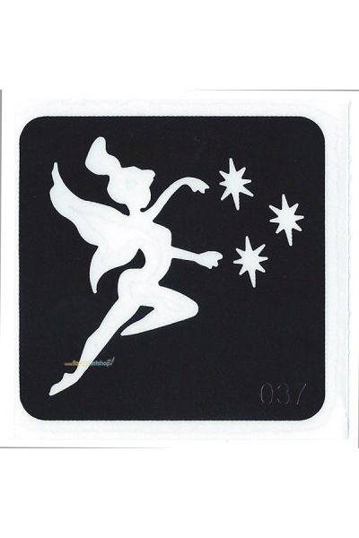 Glittertattoo Stencil Fairy Princes (5 pack)