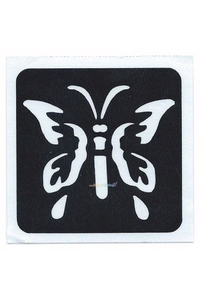Glittertattoo Stencil Spring Butterfly (5 pack)