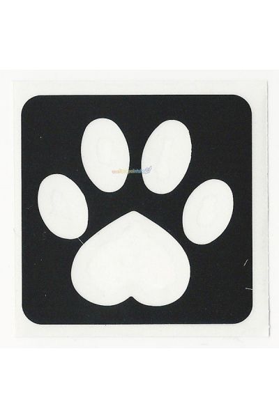 Glittertattoo Stencil Heart Paw (5 pack)