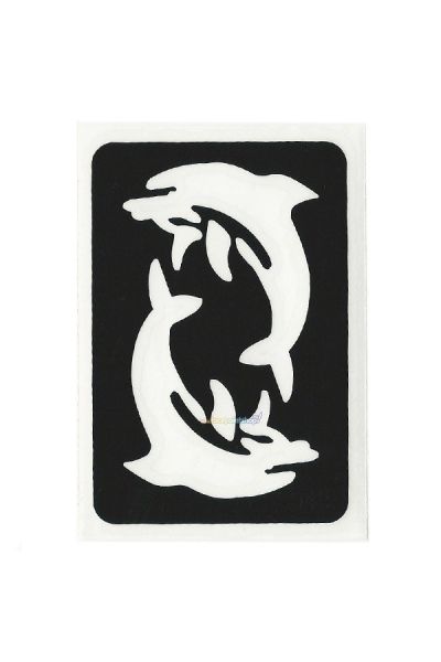 Glittertattoo Stencil Dancing Dolphins (5 pack)