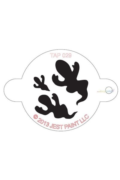 Tap Face Painting Stencil Ghosts