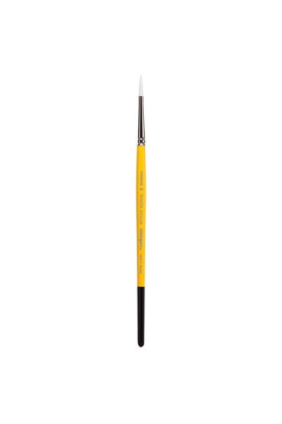 Kingart White Nylon Brush Round 4