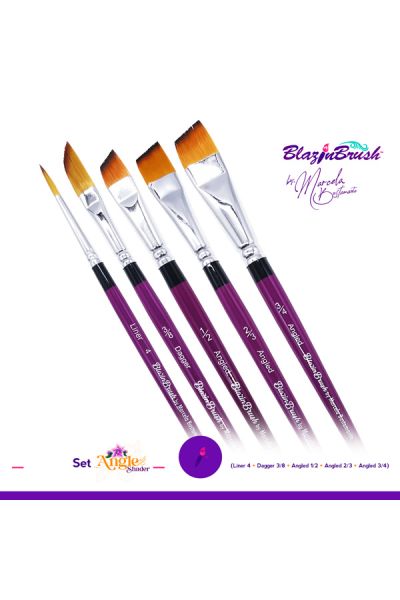 Marcela Bustamante Blazin Brushes Angled Shader Collection